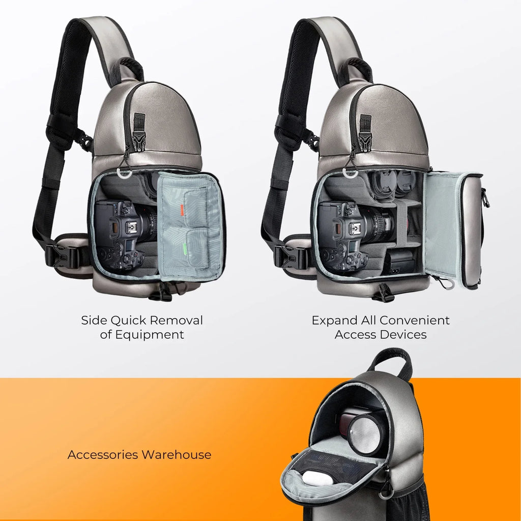 K&F  Single Shoulder Bag,F Camera Camera K F Camera Case Waterproof With Dslr/slr/mirrorless Camera Case With Removable Dividers Waterproof With Removable Camera Camera Dslr/slr/mirrorless