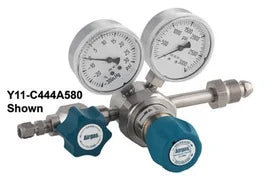 Airgas Single Stage Stainless Steel 0-250 psi High Purity Threadless Seat Cylinder Regulator -350