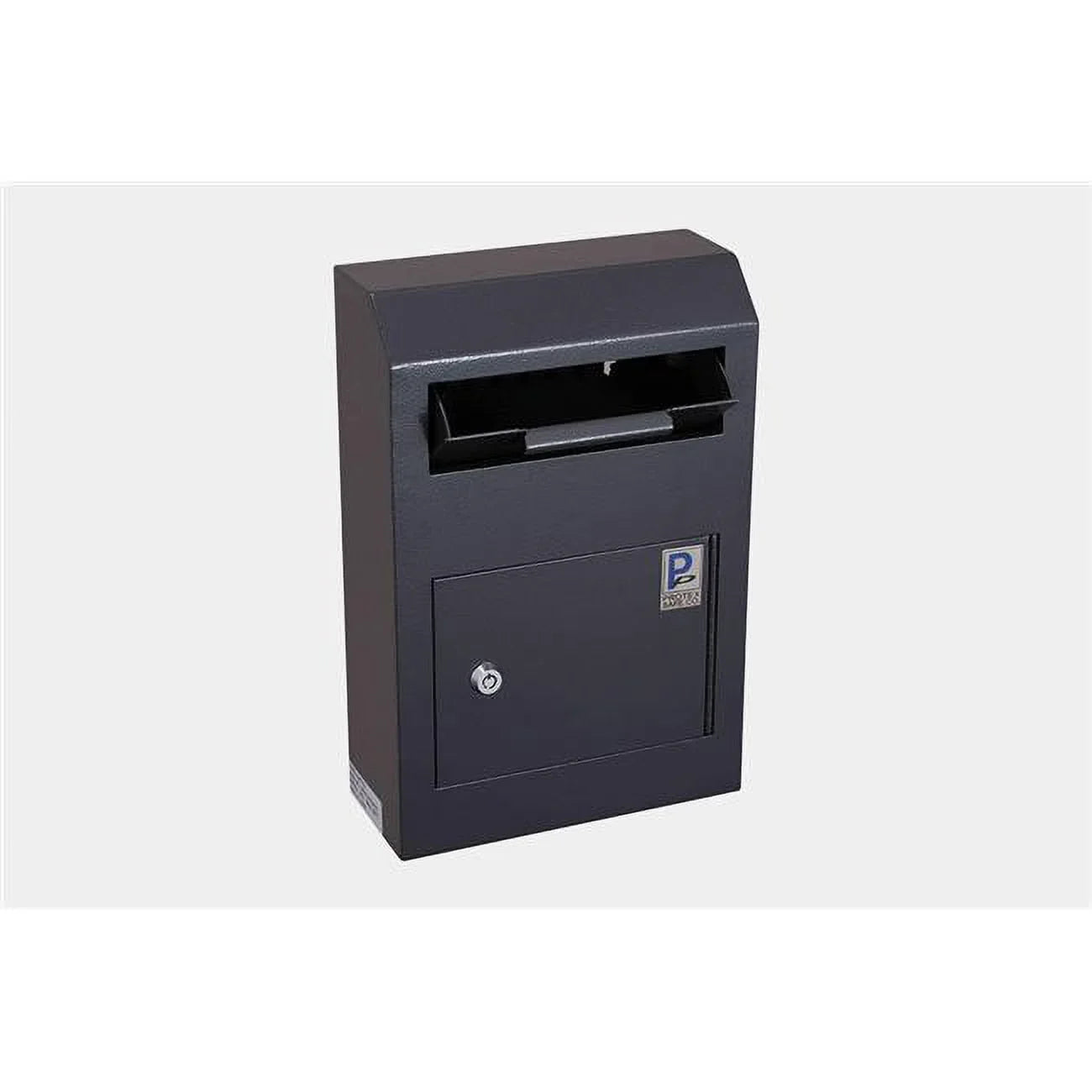 Protex Safe  313 cu ft. Wall-Mount Locking Payment Drop Box Security Safe Locker, Black