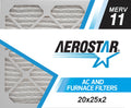 20x25x2  and Furnace Air Filter by Aerostar -  11, Box of 6