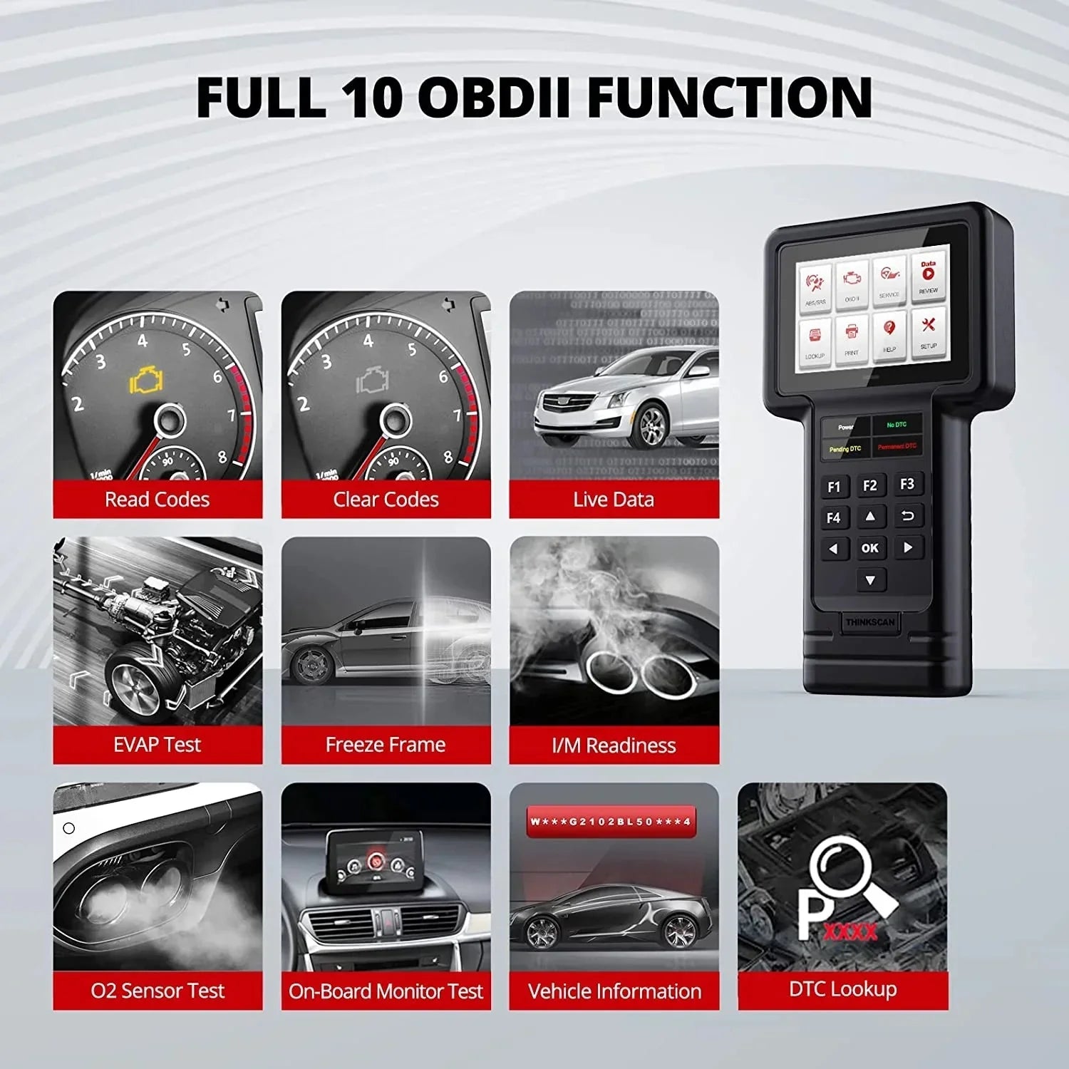 OBD2 Scanner Diagnostic Tool，Full System Diagnostic Scanner for Car, Code Reader Car Diagnostic Tool with Oil/Brake/// Reset -  S99