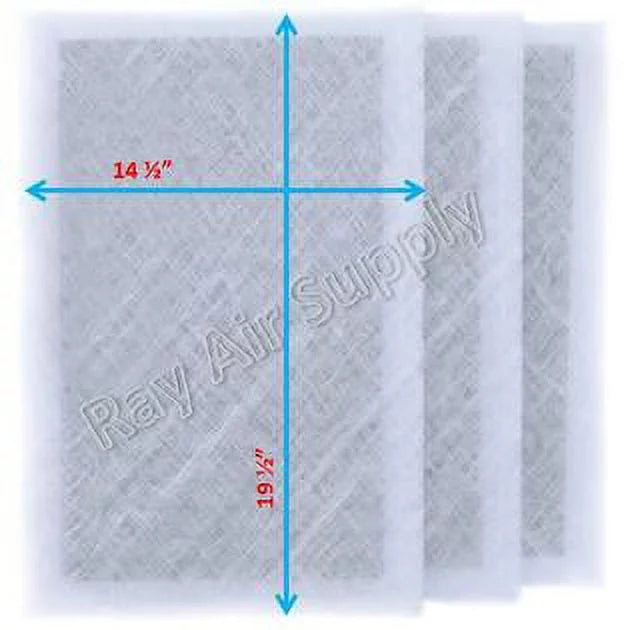 16x22 Replacement Filter Pads Compatible with MicroPower Guard Air Cleaner (3 Pack)