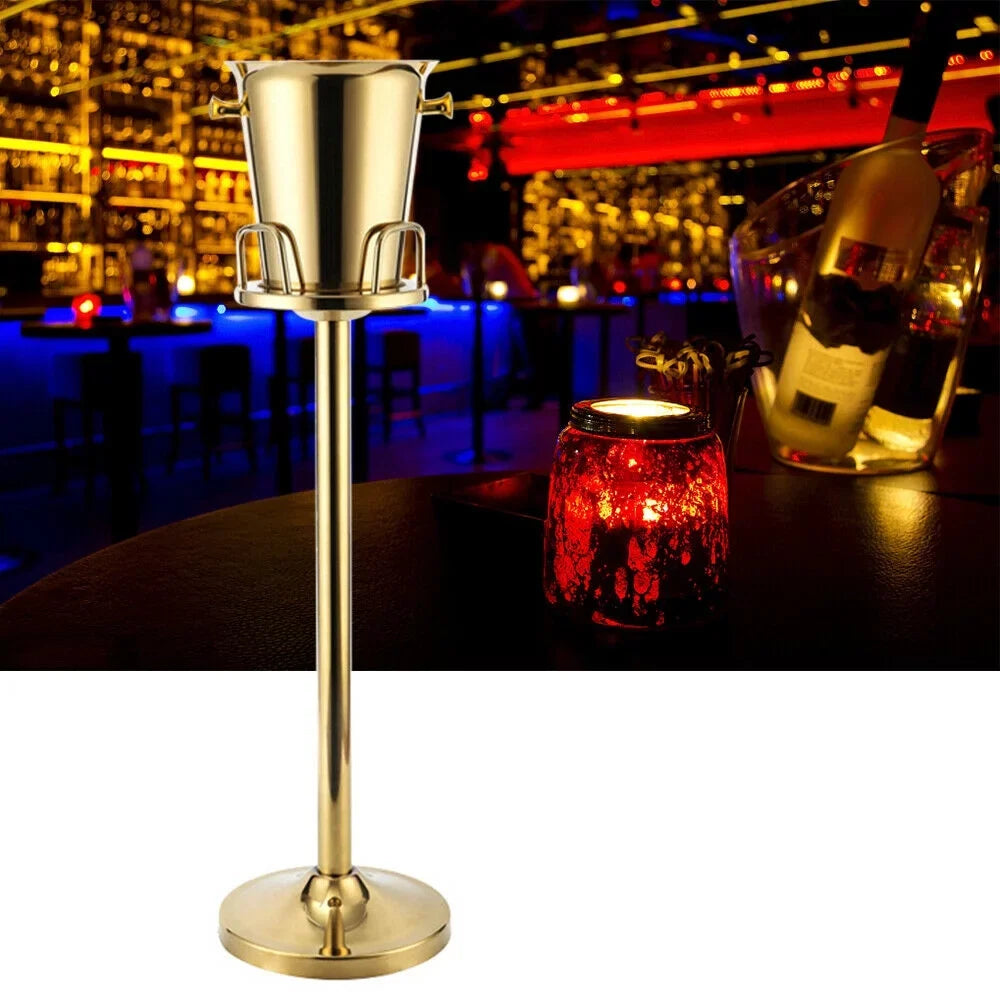 Champagne Bucket Ice Bucket Vasque Holder Titanium Gold Ice Bucket for Party Bar Hotel Home