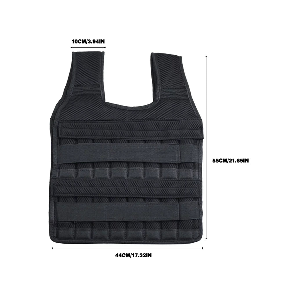 ZiSUGP Adjustable Weighted Vest Men Women Sport Weighted Vest Workout Equipment Body Weight Vest for Adult Exercise Strength Training Fitness ( Weight Plates Not Included )