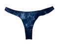 Frankies Women's Sunny Thong Swim Bottom, Tie Die Blue, L