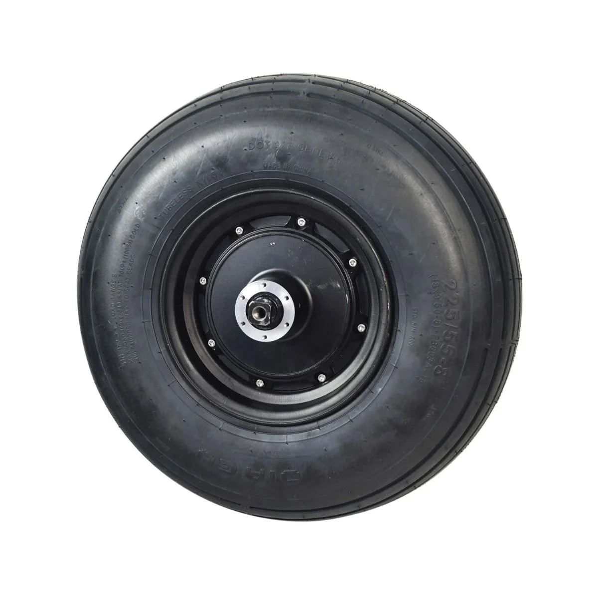 AlveyTech 60 Volt 1500 Watt Hub Motor & 18x9.50-8 Wheel Assembly for Fat Tire Scooters