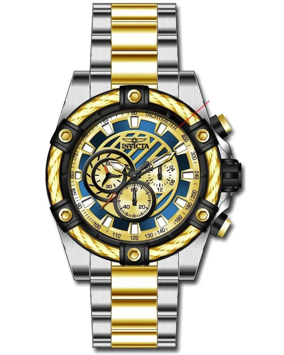 Invicta Men's 38957 Bolt Quartz Chronograph Blue Dial Watch