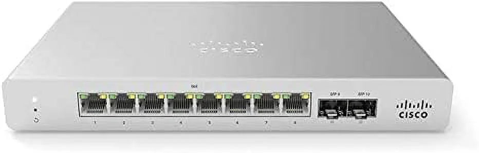 Restored Cisco Meraki MS120-8LP 1G L2 Cloud Managed 8X GigE 67W PoE Switch Plus MS120-8LP Enterprise Security – (Refurbished)