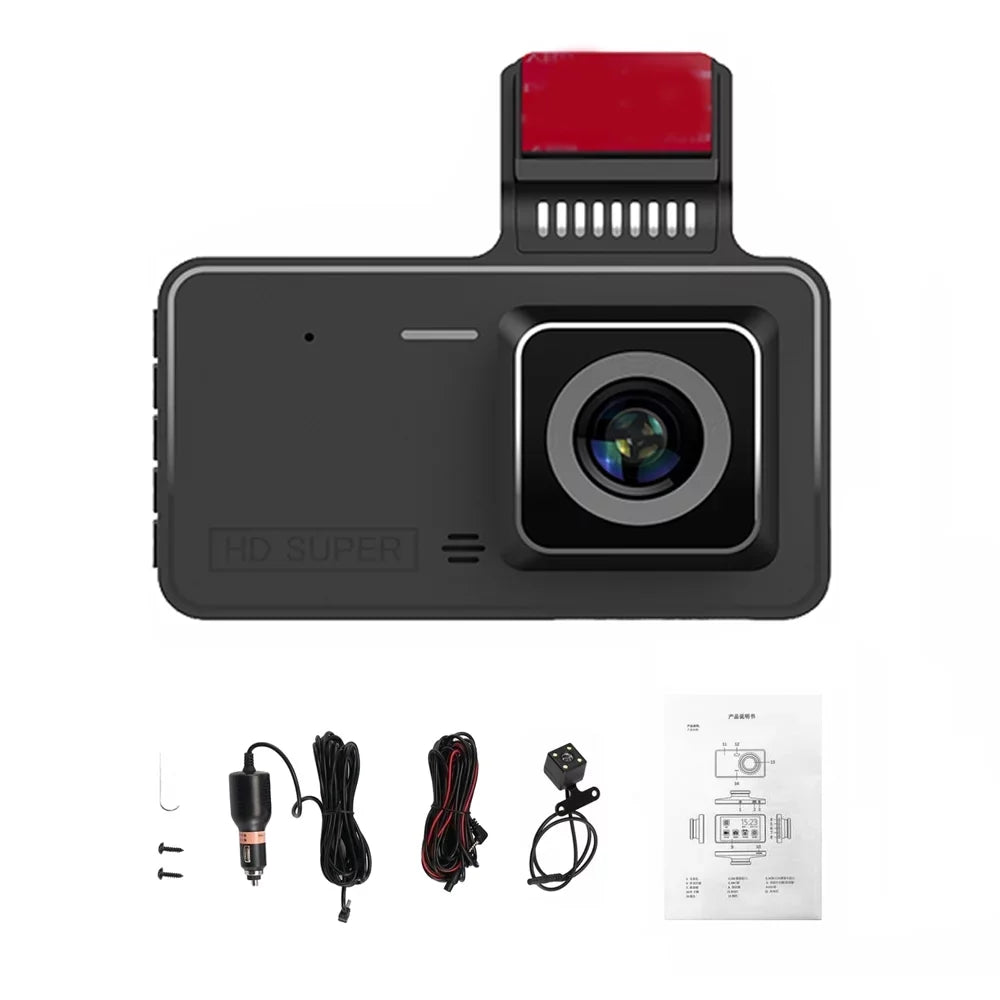 Eccomum 1080P  Dash Camera 4 Inch Car Dashcam Driving Recorder 170° Wide Angle with Touchscreen Support Night-Vision Loop Recording Motion Detection Reversing Picture