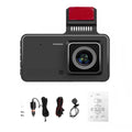 Eccomum 1080P  Dash Camera 4 Inch Car Dashcam Driving Recorder 170° Wide Angle with Touchscreen Support Night-Vision Loop Recording Motion Detection Reversing Picture