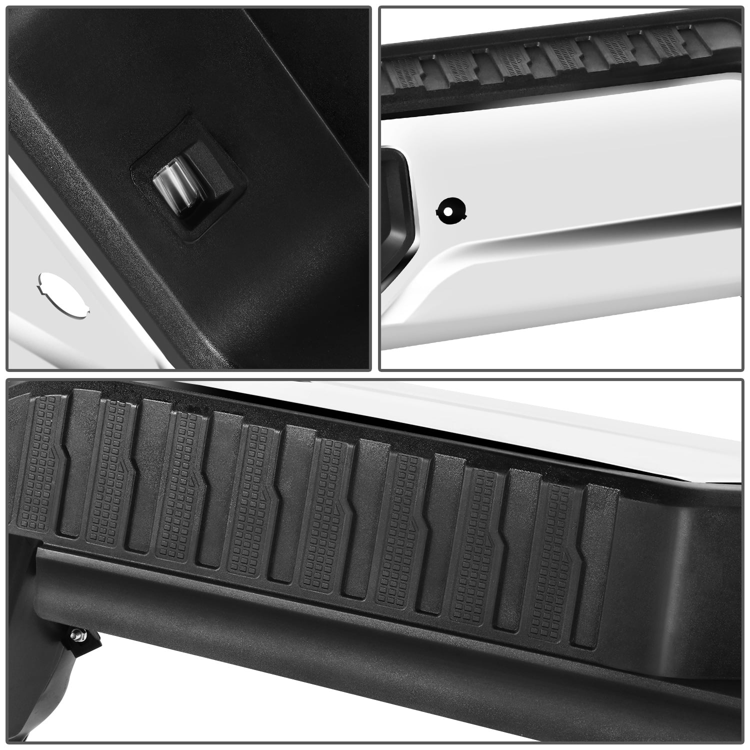 Motoring -10068 For 2019-2023 Silverado Sierra Chrome Rear Step Bumper With Parking Sensor Holes