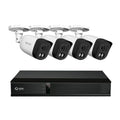 8CH 5MP Outdoor  Security Camera System, 4K  with 2TB  and 4pcs Smart Person/Vehicle Detection 5MP Wired Security Cameras, , 24/7 Recording, Remote Access for House Villa Store etc.