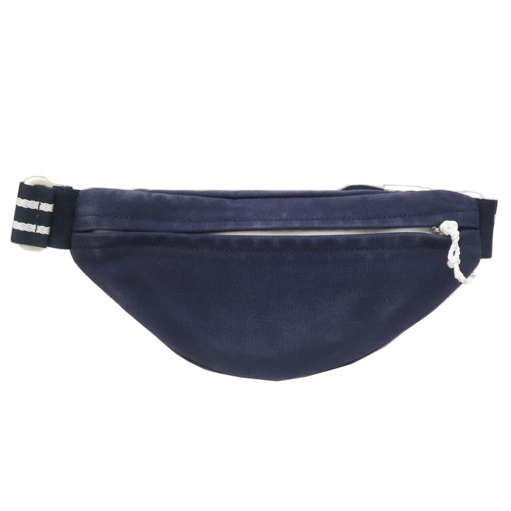 Pre-Owned  Sportsline Waist Bag Body Navy/White Canvas Women's Men's (Good)