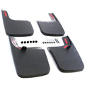 Red Hound Auto Compatible with Ford (2017-2020 F-250 F-350 Super Duty) Mud Flaps Splash Guards Front and Rear Molded 4pc Full Set (for Vehicles with  Fender Flares/Trim)