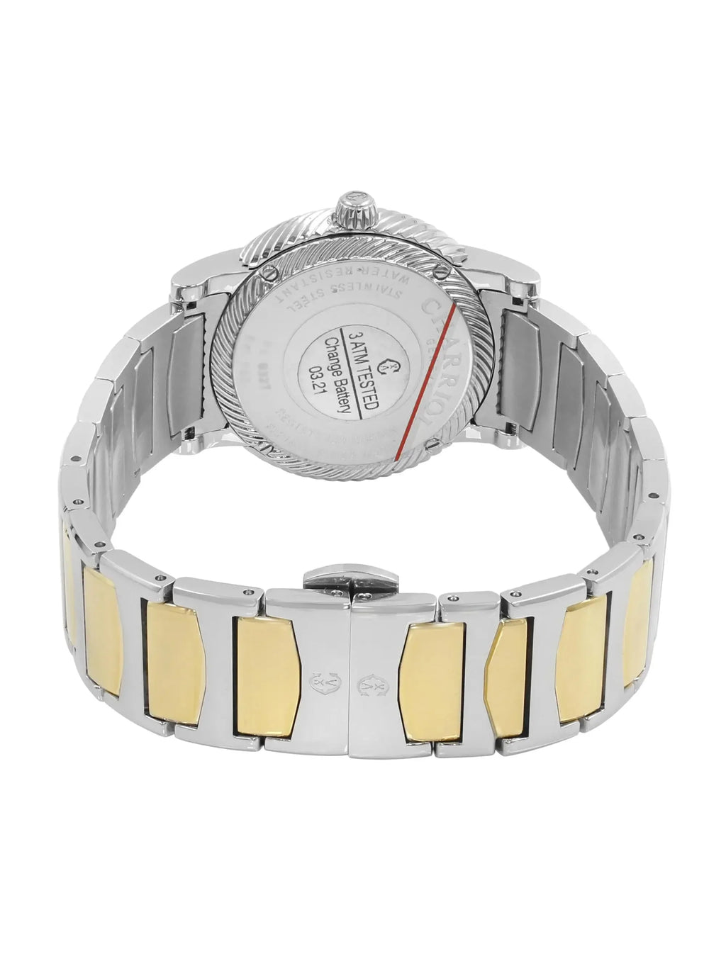 New with defects Charriol Parisii 0.40cttw Quartz Ladies Watch P33SY2D.921.001