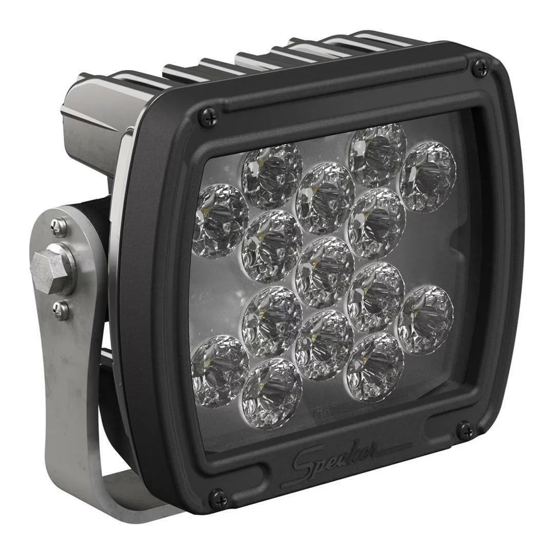 Speaker 1300581 6 in. 24V 526F Square Flood Beam  Light, Black