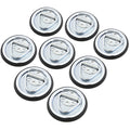 Red Hound Auto 8 Surface Mount D Rope Ring 1/4 inches Tie Down Truck Trailer Cargo Van Point 4 inches Round