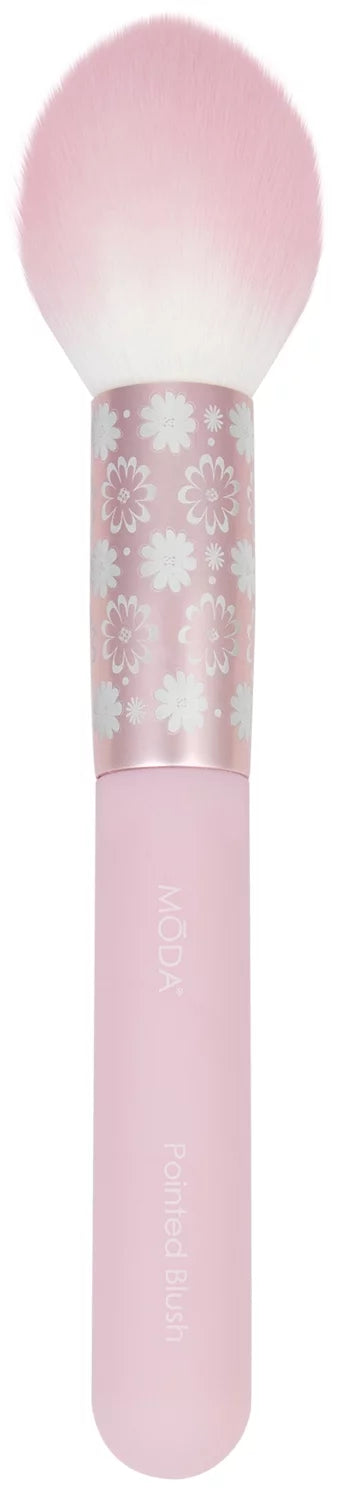 Moda Brush Posh Pastel Complete Face 5pc Makeup Brush Set, Includes Pointed Blush, Highlighter, and Shader Makeup Brushes