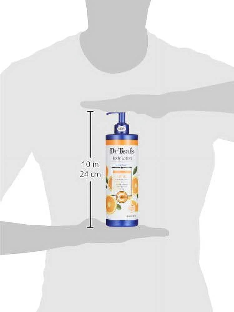 Dr. Teal's Glow & Radiance with Vitamin C & Citrus Essential Oils Body Lotion 18oz Pack of 3