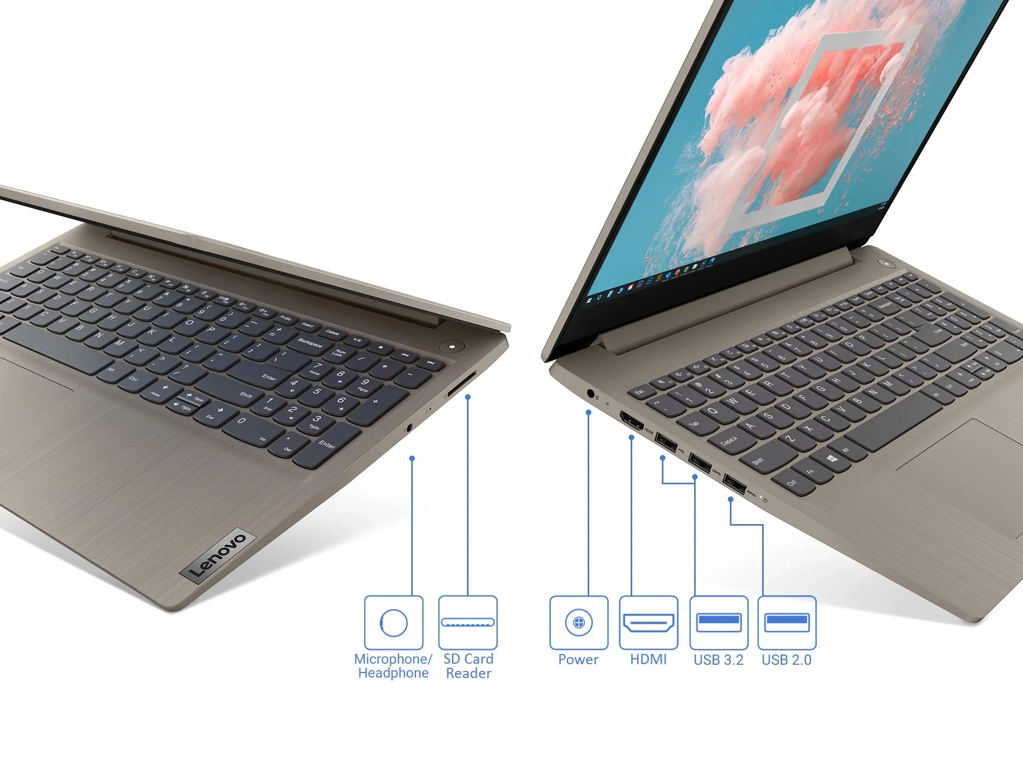 Lenovo IdeaPad 3i Laptop, 15.6"  Display, Intel Core i3-1115G4 Upto 4.1GHz, 12GB , 256GB NVMe , , Card Reader, Wi-Fi, Bluetooth, Windows 11 Home S