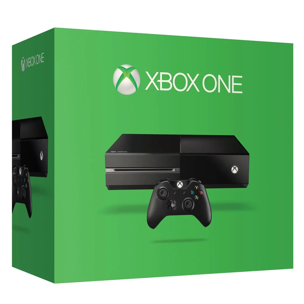 Microsoft Xbox One Original 500GB Gaming Console Black  Cable 2 Controller   Bundle Used