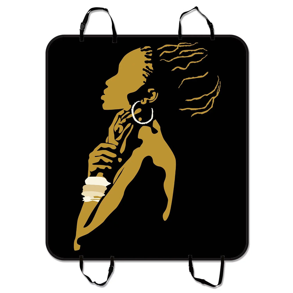 African Woman Pet Car Seat Cover Dog Car Seat Mat Hammock Cargo Mat Trunk Mat For Cars Trucks and  54x60 inches