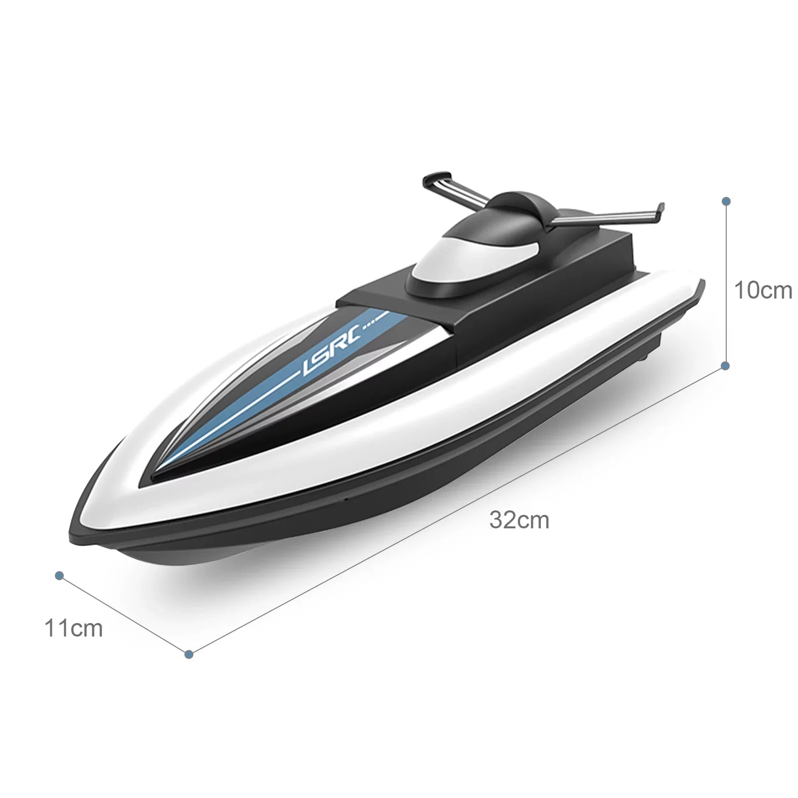 Dcenta  Boat Remote Control Boat Race Boat 2.4GHz Waterproof for Lake Pool Sea Gift for Boys Girls
