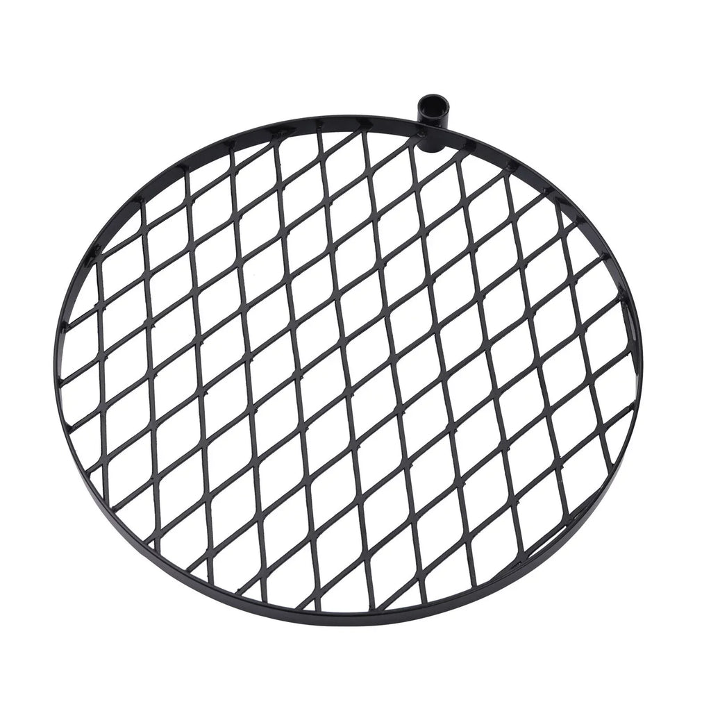 2 in1 Adjustable Fire Pit Grill Outdoor Swivel Camping Grill Charcoal  Grill