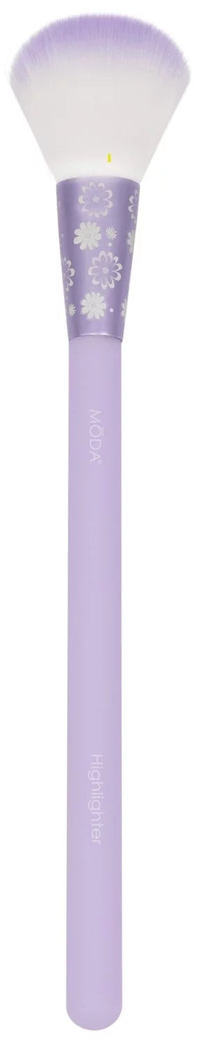 Moda Brush Posh Pastel Complete Face 5pc Makeup Brush Set, Includes Pointed Blush, Highlighter, and Shader Makeup Brushes
