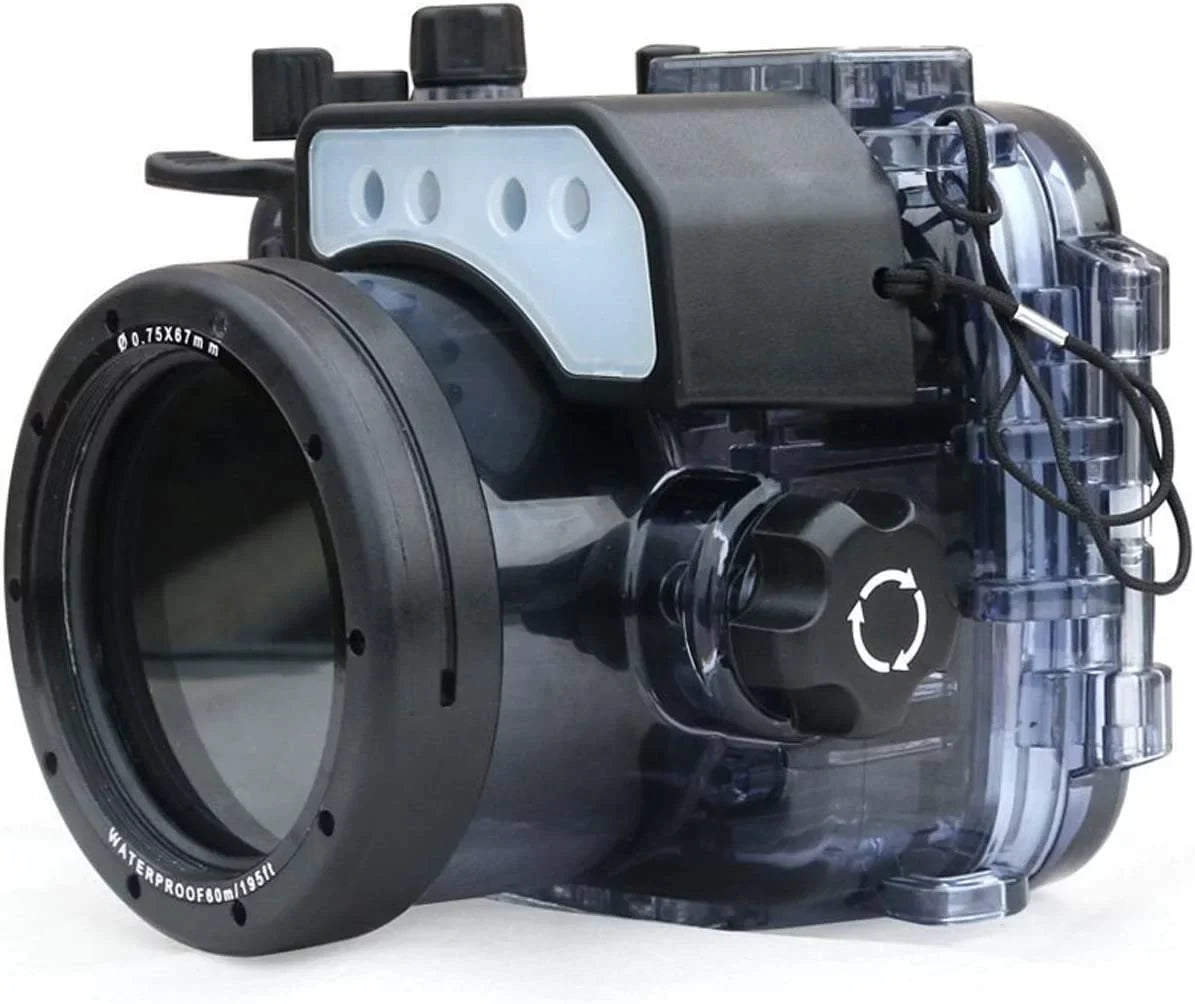Seafrogs 60M Underwater Camera Housing w/ Dome Port & Two Hands Aluminium Tray Kit, Waterproof case for Sony RX100 I    V RX100 M2 M3 M4 M5