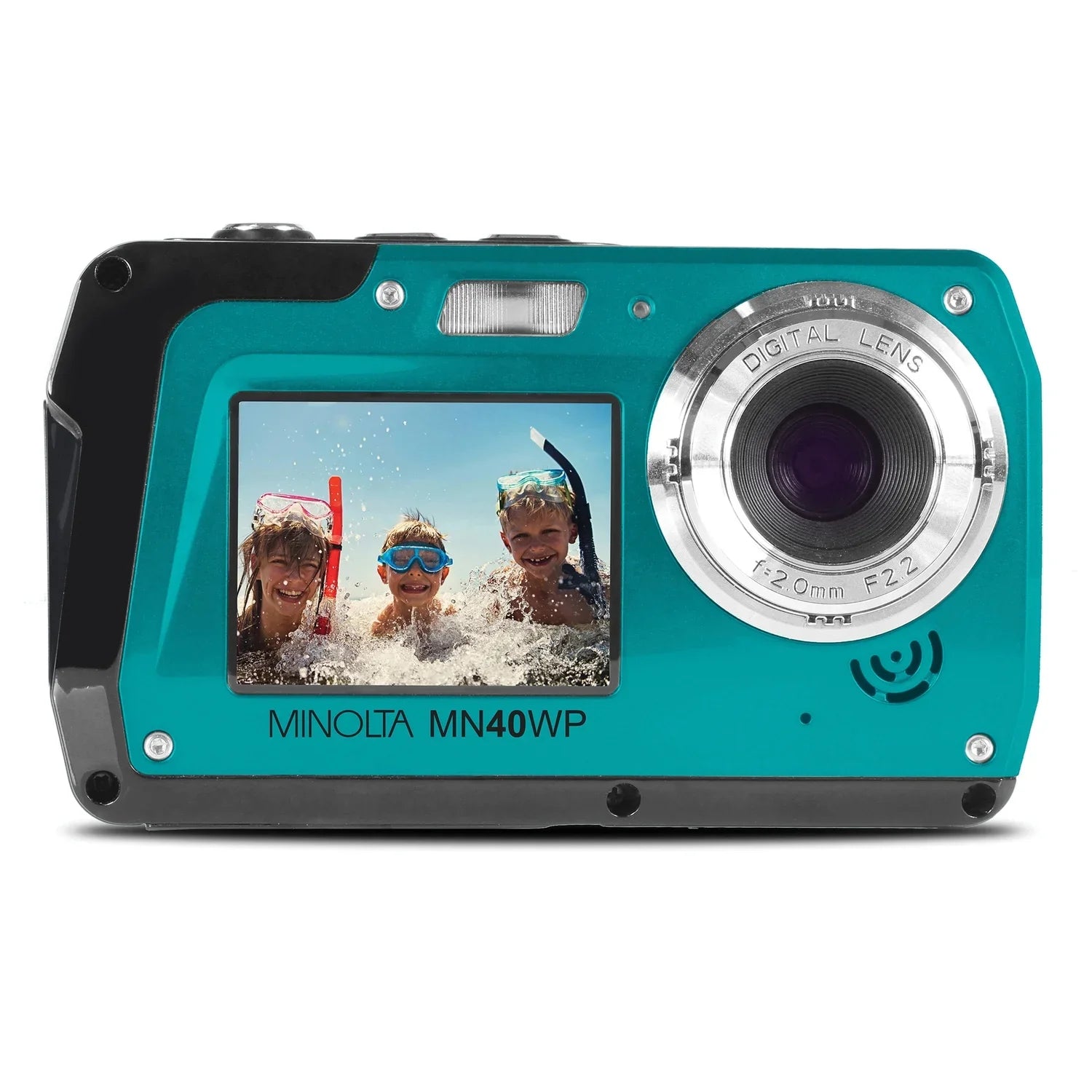Minolta MN40WP- 48.0-Megapixel Waterproof Digital Camera (Blue)