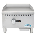 18 in. Natural Gas 1-Burner Griddle with 30,000  in Stainless-Steel (-GG1-18M)