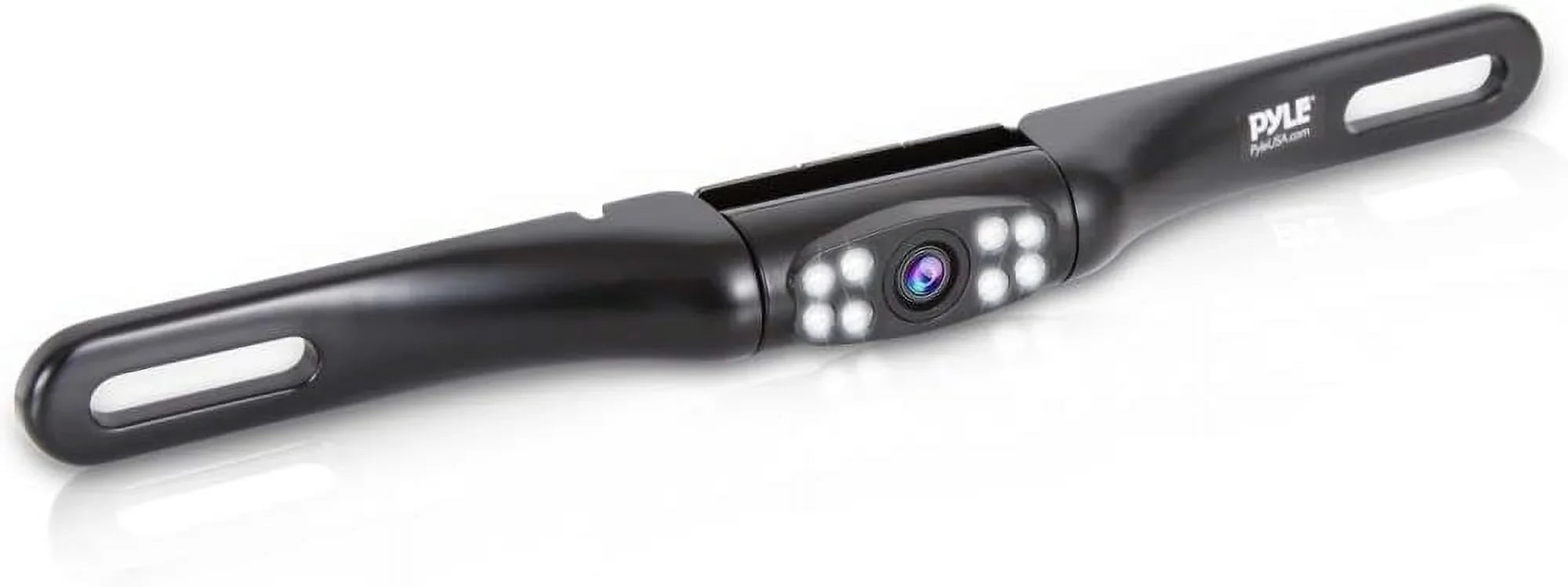 Compact Vehicle Backup Camera - Slim Bar Cam Size Tilt Adjustable Lens Angle w/ Night Vision Illumination