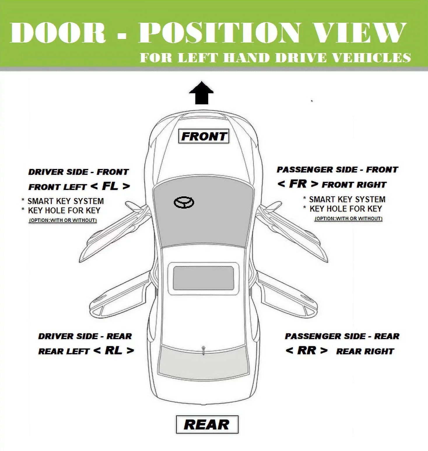 Advance For 98-02 Honda Accord Front Rear Left Right Exterior Outside Door Handle Set of 4pcs G87P Dark Emerald Pearl 1998 1999 2000 2001 2002