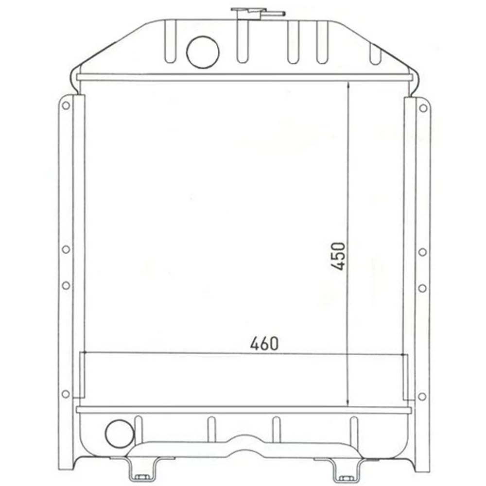 RAParts 5118305 Fits Ford New Holland Tractor Radiator TD60D TD75D TD85D TD650DT TD75 +