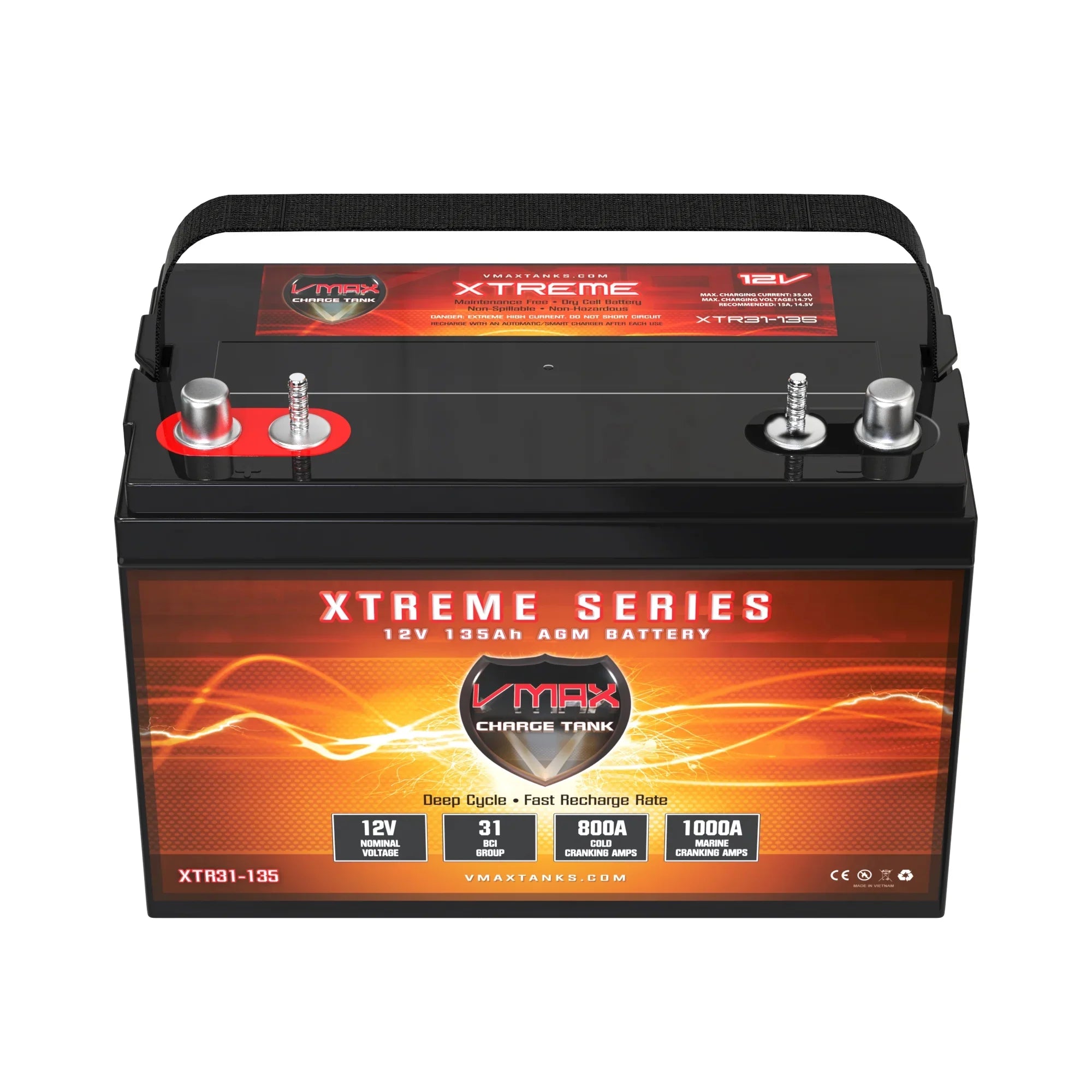 Vmax XTR31-135 for Godfrey Sweetwater Pontoon Group 31  Battery
