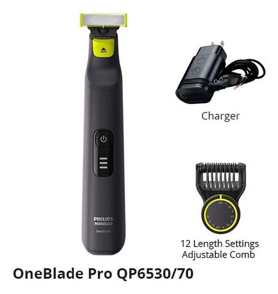Philips Norelco QP6530/70 One Blade Hybrid Electric Trimmer/ Shaver