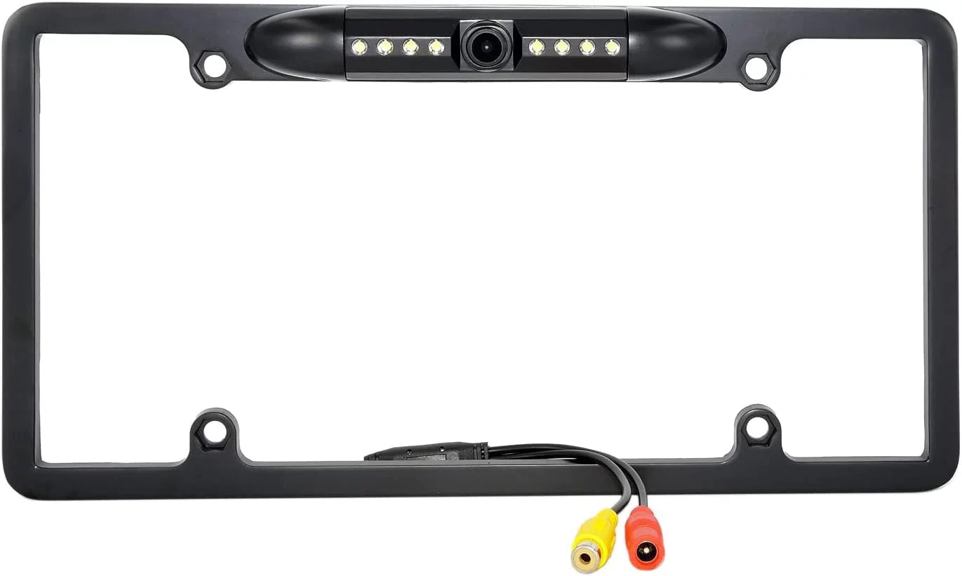 Backup Camera Rearview License Plate Frame for  KWV66BT -V66BT Black