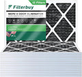 Filterbuy 12x18x1  8 Odor Eliminator Pleated   Furnace Air Filters with Activated Carbon (12-Pack)
