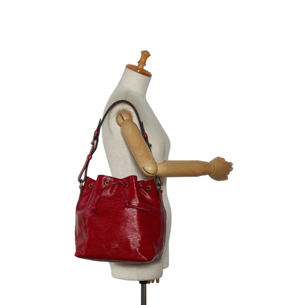 Pre-Owned Louis Vuitton Epi Petit Noe One Shoulder Bag Handbag M44107 Castilian Red Leather Ladies   (Good)