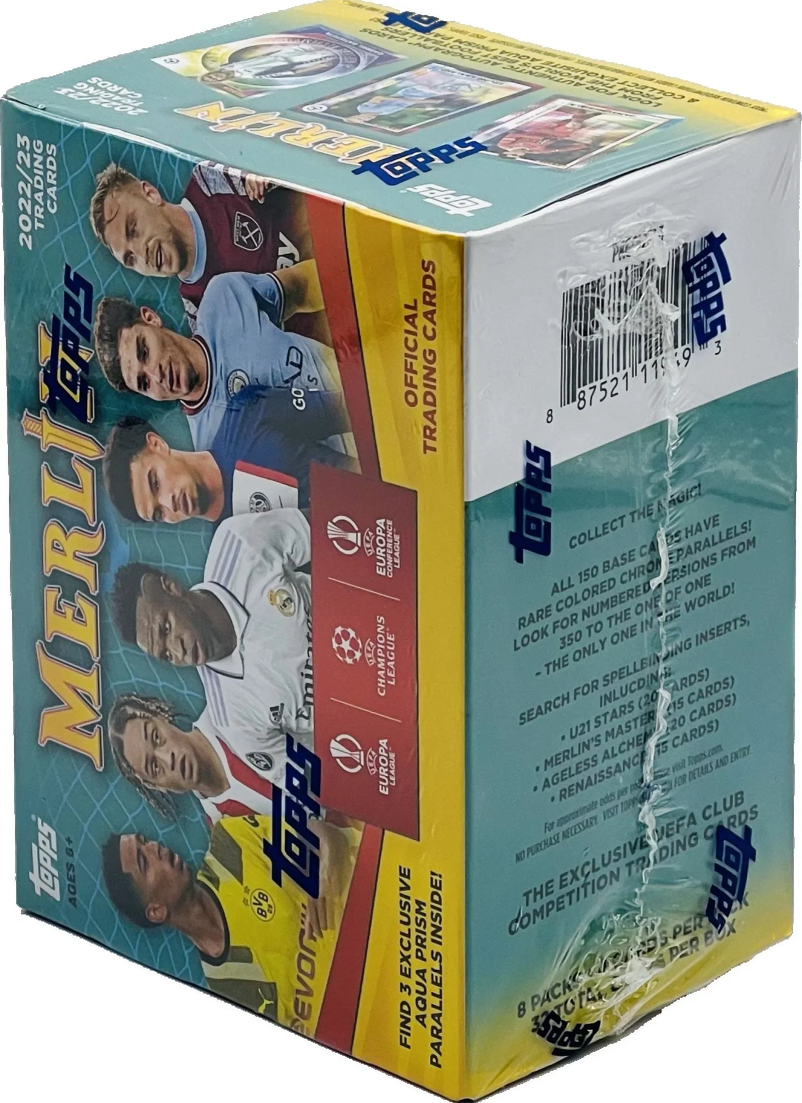 2022-23 Topps  Champions League Merlin Soccer 8-Pack Blaster Box