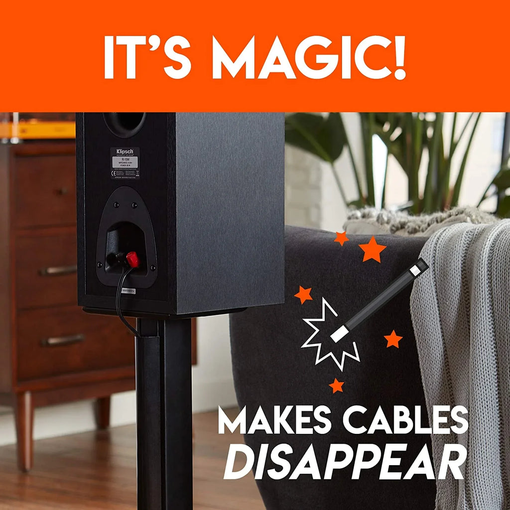 Premium Universal Floor Speaker Stands - Vibration-Absorbing  Design Works with Edifier, Polk, & Other Bookshelf Speakers Or Studio Monitors - Includes Sound Iso Pads & Carpet Spikes