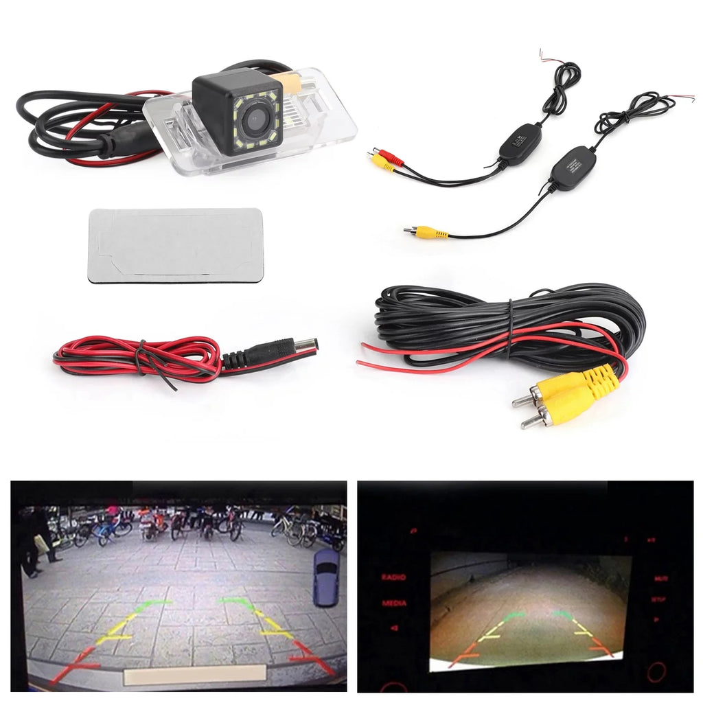 Wireless Reverse Camera 12LED for  E46 E39 E70 E71 X3 X5 E60 E61 E90 E91 E92