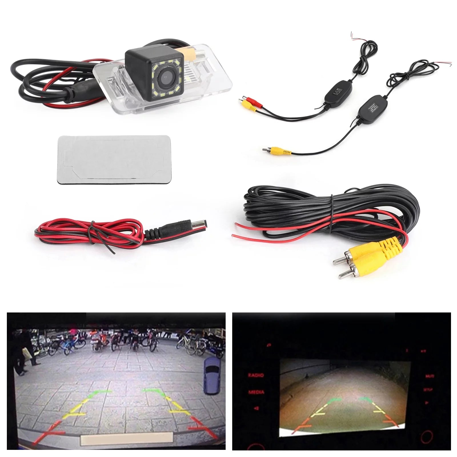 Wireless Reverse Camera 12LED for  E46 E39 E70 E71 X3 X5 E60 E61 E90 E91 E92