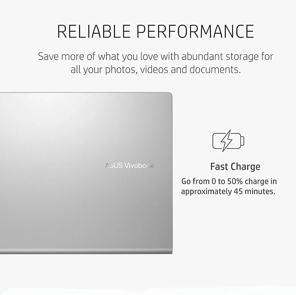 Vivobook 14" Laptop for Students Business, Intel Core i3-1115G4, 16GB , 512GB , Intel  Graphics 770, Wi-Fi 5, Bluetooth, Webcam, Windows 11 Home in S Mode