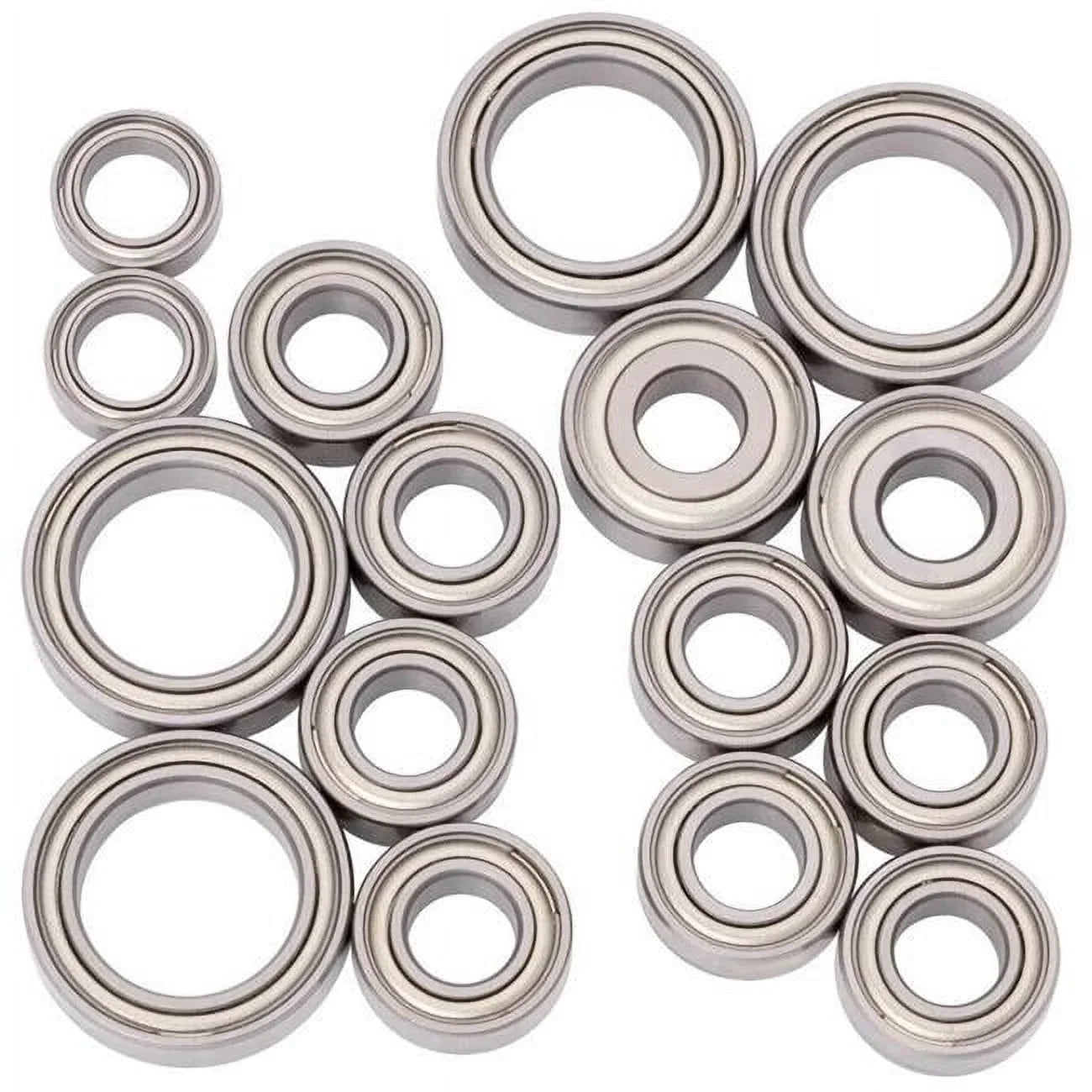 1Up Racing 1UP450043 CV2 Pro Ball Bearing Set for  XB4 23, Chrome & Ceramic