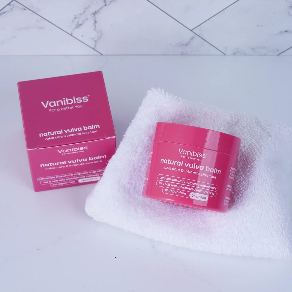 Vanibiss Natural Vulva Balm - Vulvar Vaginal Moisturizer - Estrogen Free (2oz)
