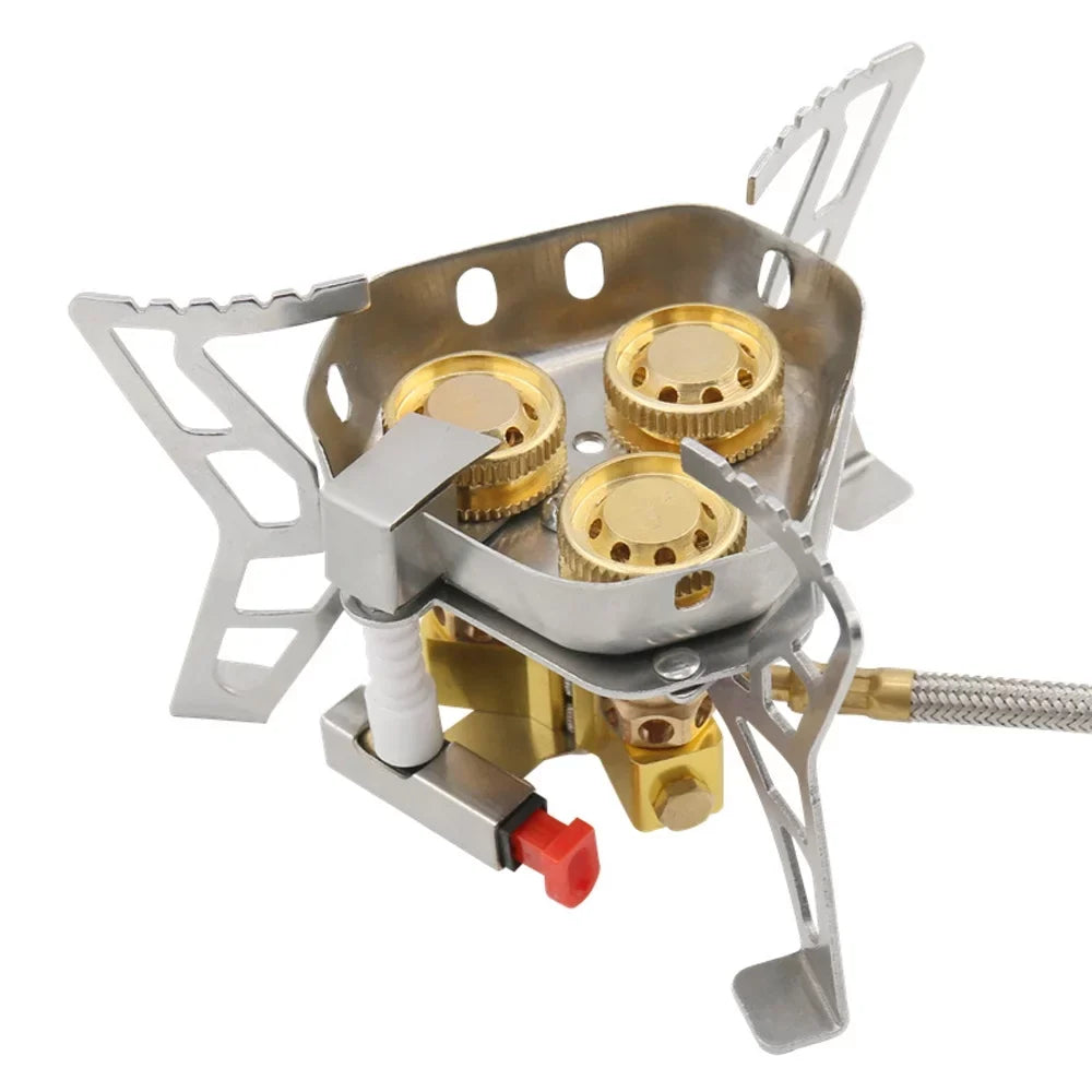 Tomshoo Windproof Backpacking Stove, 6800W High  Gases, Adjustable Valve for Cooking Camping Picnic Hiking