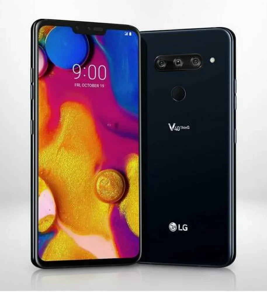 Pre-Owned  V40 ThinQ 64GB - Black (Verizon) 4G VoLTE  Unlocked Page Plus  Mobile (Good)