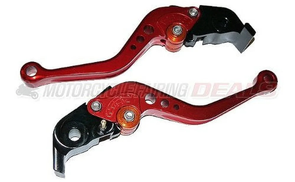 Ducati 749 (2003 - 2006) and 999 (2003 - 2006) Adjustable Racing Shorty Brake Clutch Lever Red